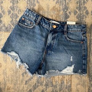 ZARA Cut-off Jean Shorts